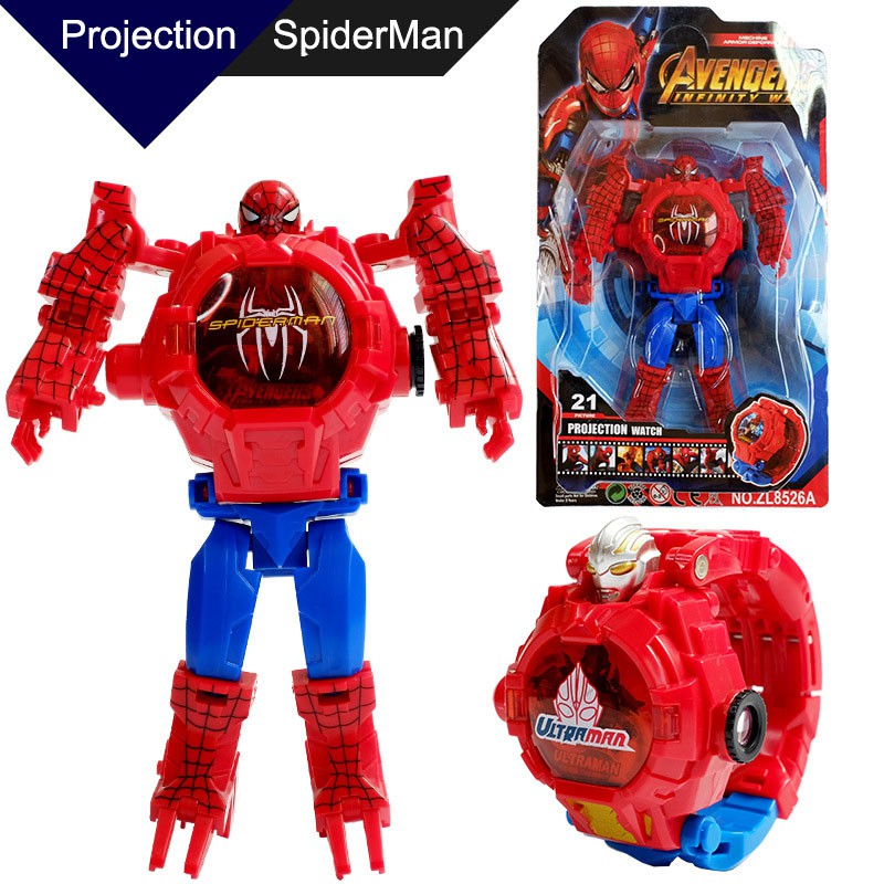 Superman Projector Watch & Transformer Robot